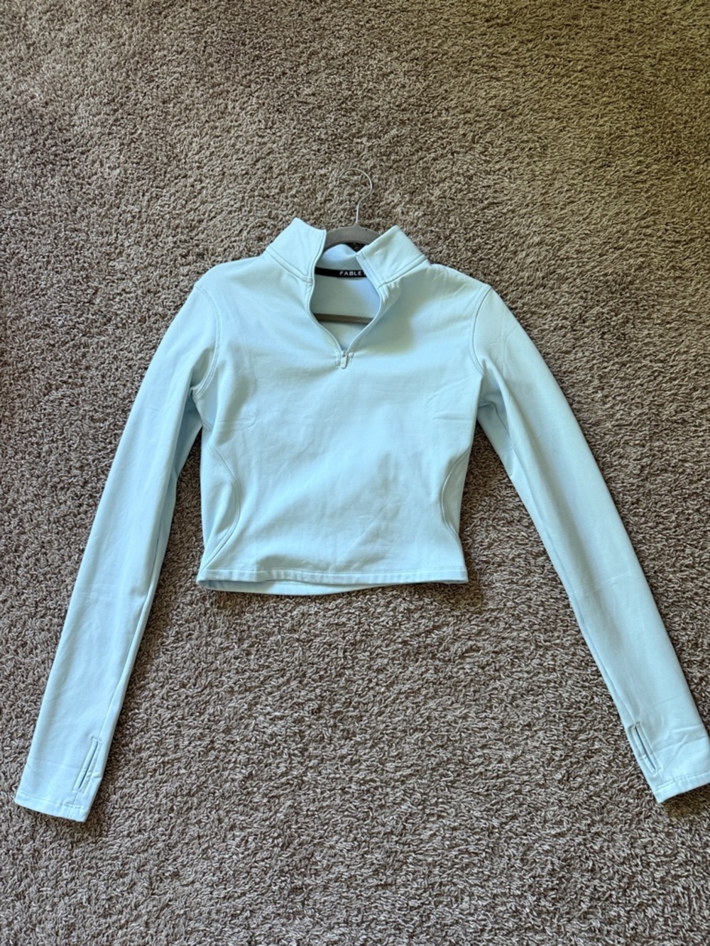 Cropped Quarter-Zip Pullover